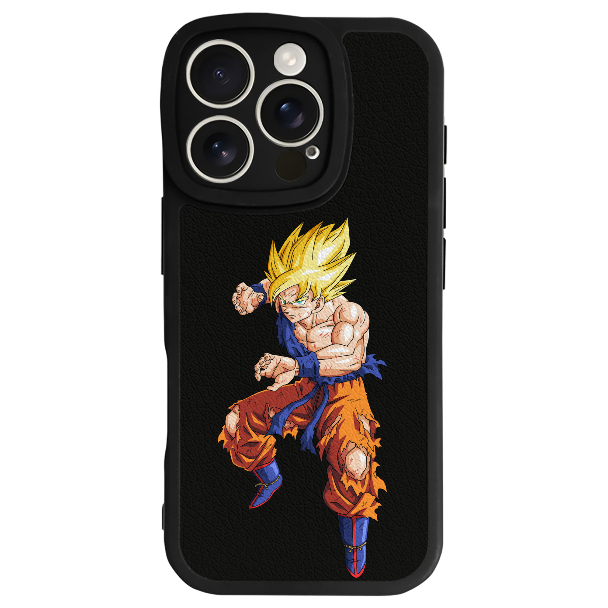 （画像用） ドラゴンボール 孫悟空（そん ごくう）Son Goku カカロット DRAGON BALL Kakarotto 【iPhone 16シリーズ対応】シリコンスマホケース（レザー調） 材質：シリコン
